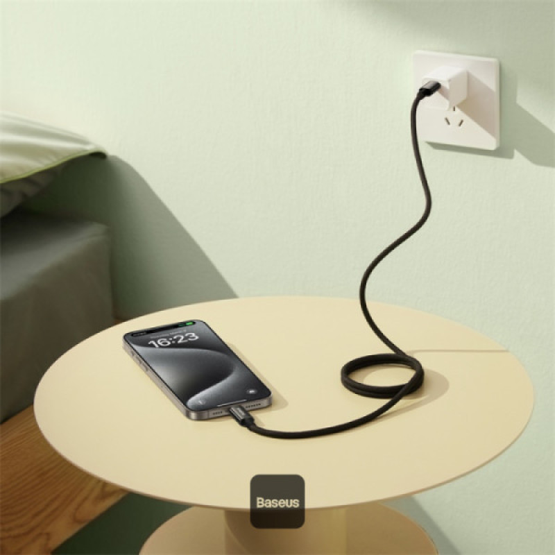 کابل USB-C بیسوس مدل Tungsten Gold Magnetic 100W طول 1 متر