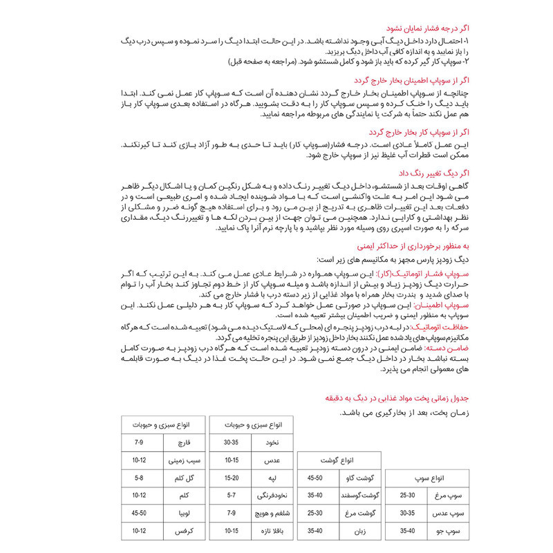 زودپز دوقلو پارس استیل مدل کف سه لایه گنجایش 6 و 3 ليتر