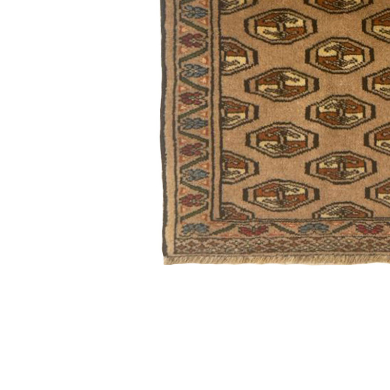 فرش دستبافت نیم متری مدل ترکمن  کد Nkpstp3