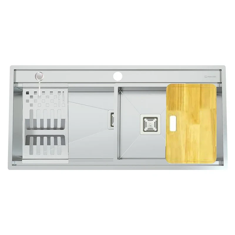 سینک ظرفشویی استیل توکار یک لگنه مکوان مدل MS104-Max