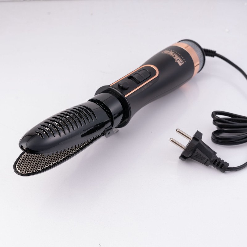 سشوار برس‌دار حالت‌دهنده 800 وات مدل 50172، موتور DC، وزن 300 گرم، دارای سری متمرکز‌کننده پهن، سری شانه‌دار، سری برس‌دار گرد باریک، سری برس‌دار گرد پهن، سری برس‌دار تخت، سری دندانه‌دار با ویژگی فرکنندگی، صاف‌کنندگی، حجم‌دهندگی، با قابلیت باد سرد
