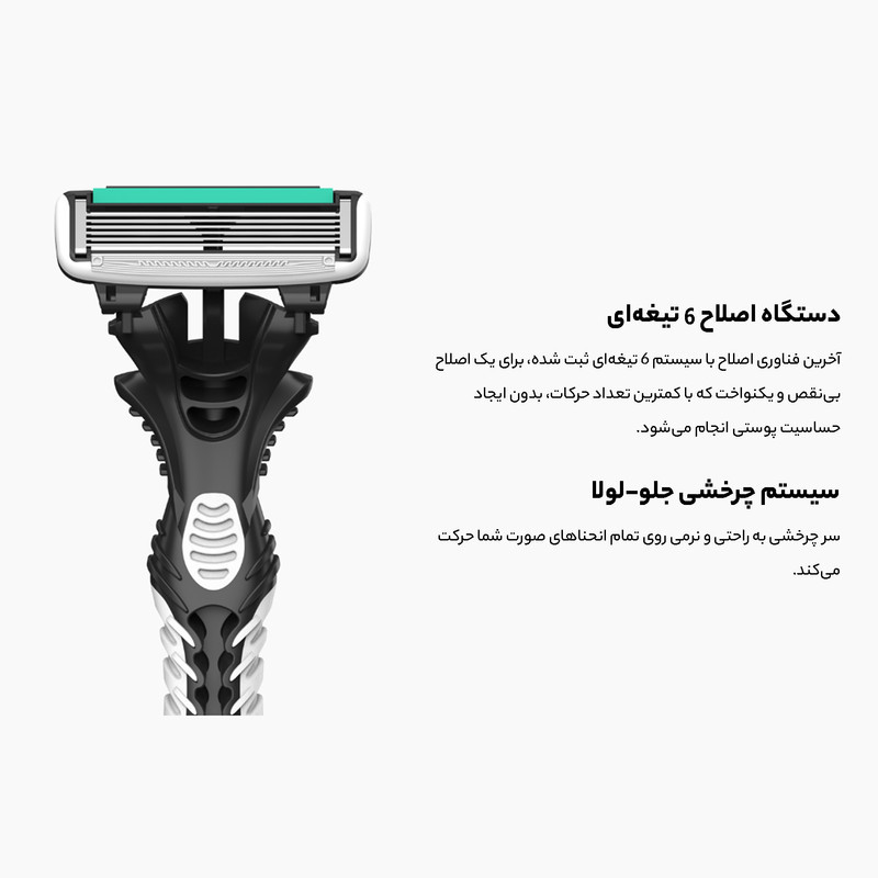خود تراش دورکو مدل 6 لبه کد SXA100-3 تحت لیسانس بسته 3 عددی