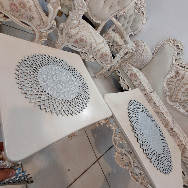 رومیزی مدل اکلیلی طرح آفتاب کد 27×42