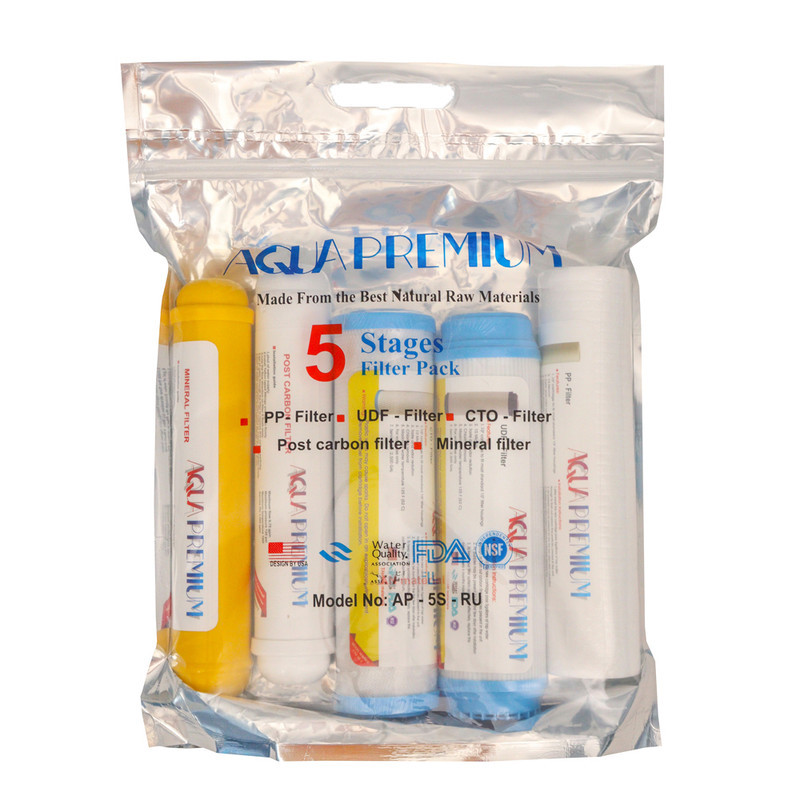 فیلتر دستگاه تصفیه آب آکواپرمیوم مدل AP-5S-RU مجموعه 5 عددی