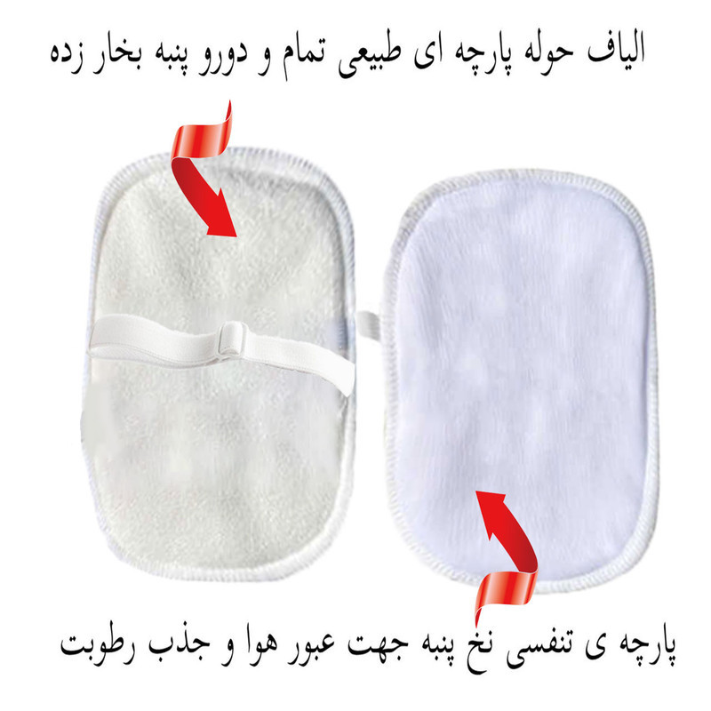 پد عرق گیر هیاهو مدل Purax_Closed Holder Man سایز M بسته 2 عددی