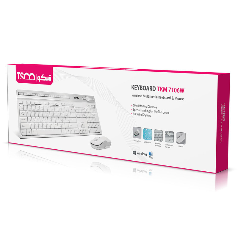 کیبورد و ماوس تسکو مدل TKM-7106