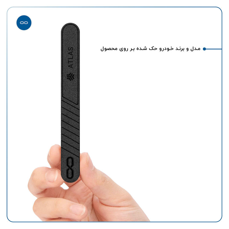 محافظ لبه آینه خودرو ماهوت مدل AURA-B مناسب برای سایپا اطلس مجموعه 2 عددی