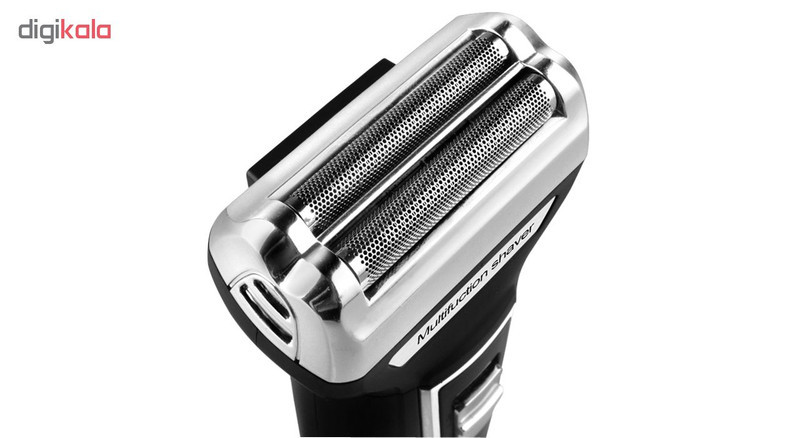ماشین اصلاح موی صورت کیمی مدل KM-6559، اصلاح به صورت صفر زن، خط زن، دارای سه سری مخصوص برای اصلاح صورت، سر، گوش و بینی، منبع انرژی با کابل USB، تکنولوژی اصلاح به صورت برش چرخشی، مدت زمان شارژ 480 دقیقه و مدت زمان استفاده پس از شارژ 60 دقیقه