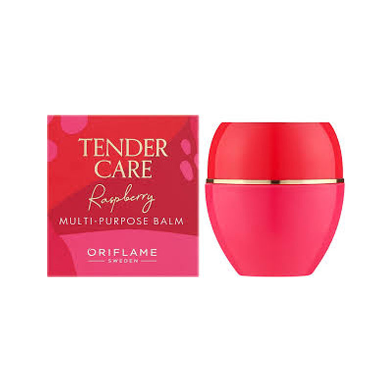 کرم ترمیم‌کننده صورت و بدن اوریفلیم مدل Tender Care Raspberry multi purpose مناسب برای پوست خشک و حساس حجم 10 میلی‌ لیتر