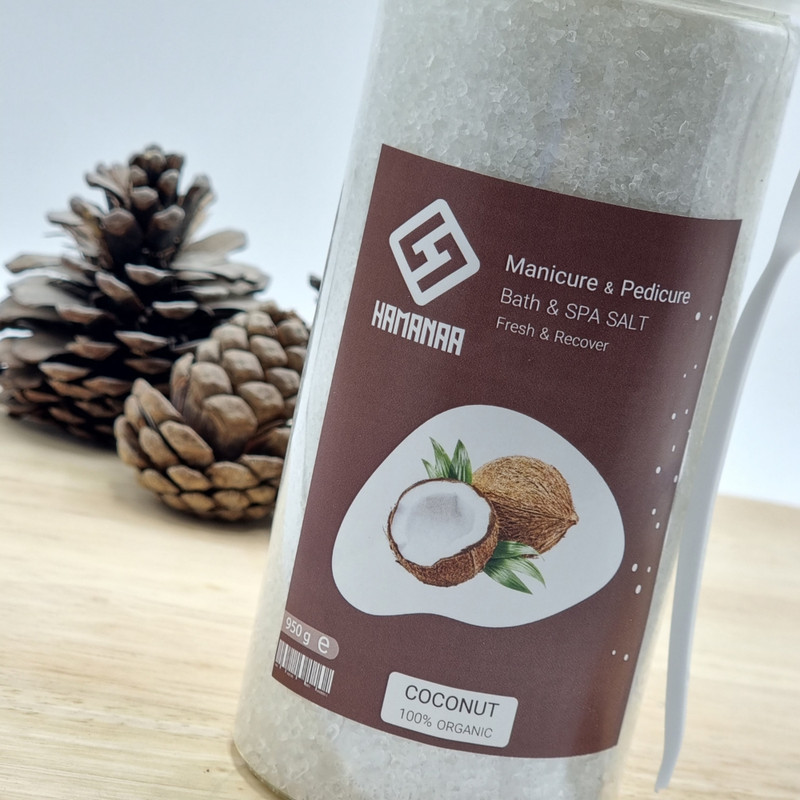 نمک حمام هامانا مدل Coconut وزن 950 گرم