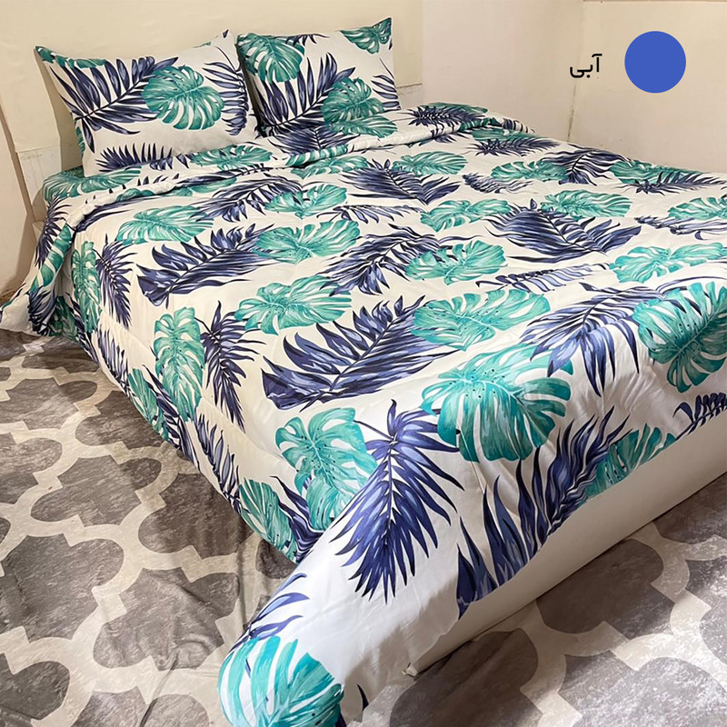 ملحفه آرین مدل کشدار کد هاوایی دو نفره سایز 160x200 سانتی متر