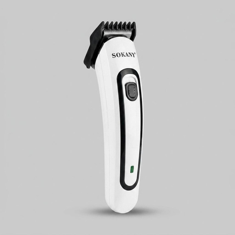 ماشین اصلاح موی سر و صورت شارژی سوکانی مدل SK-LF-9943 با تیغه استیل ضد زنگ، قابلیت اصلاح صفر میلی‌متر، شانه قابل تنظیم 0 تا 5 میلی‌متر و طراحی ارگونومیک