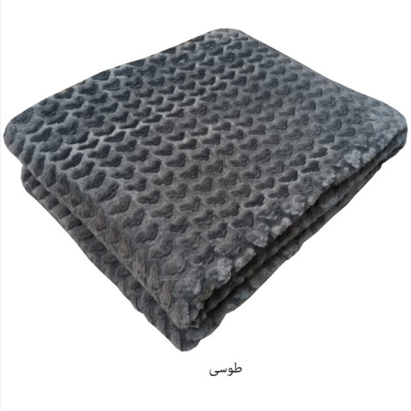 پتو یک نفره گلبافت مدل قلبی  سایز 200x150 سانتی‌متر