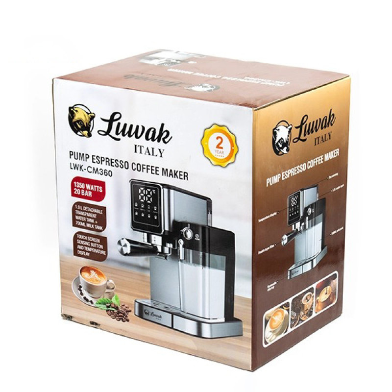 اسپرسو ساز 1000 میلی‌لیتر لواک مدل LWK-CM 360