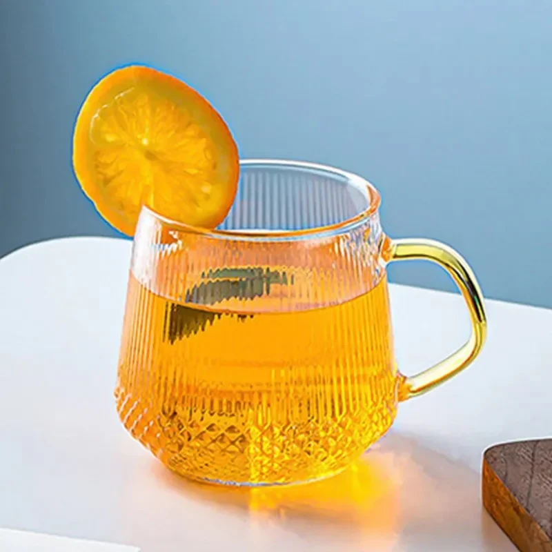 لیوان مدل طرح دار دسته رنگی کد 868