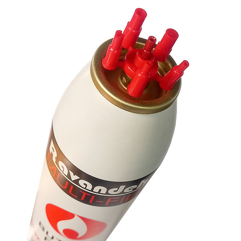 گاز فندک رونده مدل MULTI- FILL لیبل کاغذی وزن 115 گرم