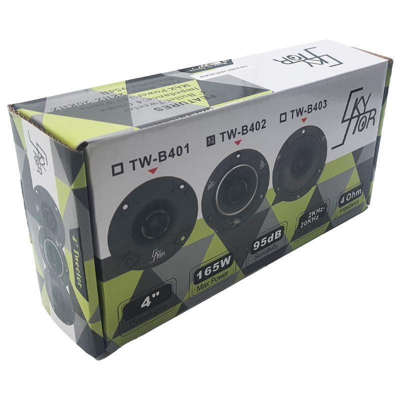 توییتر پشت و جلو خودرو اسکایلر مدل TW-B403 سایز 4 اینچ بسته دو عددی