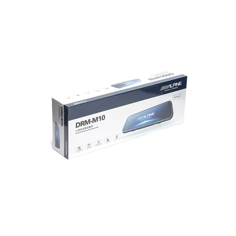 دوربین ثبت وقایع خودرو آلپاین آینه ای به همراه دوربین عقب مدل DRM-M10