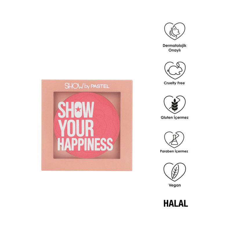 رژگونه پاستل مدل HAPPINESS شماره 202