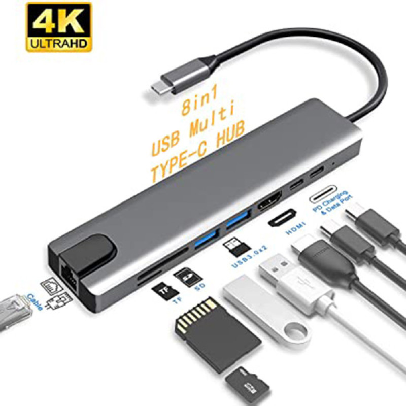 هاب 8 پورت USB-C مدل VI545