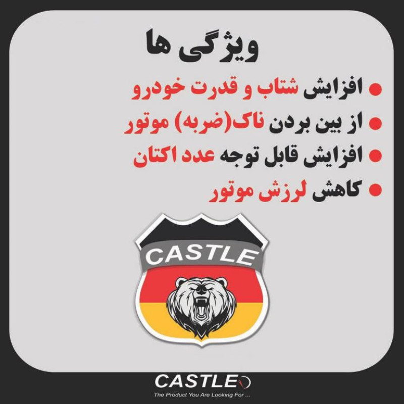 اکتان بوستر کستل مدل پرو حجم 280 میلی لیتر