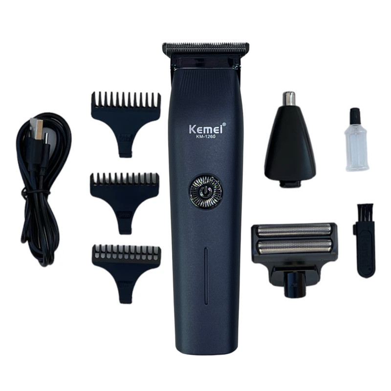 ست ماشین اصلاح موی صورت و بدن شارژی کیمی مدل KM-1260