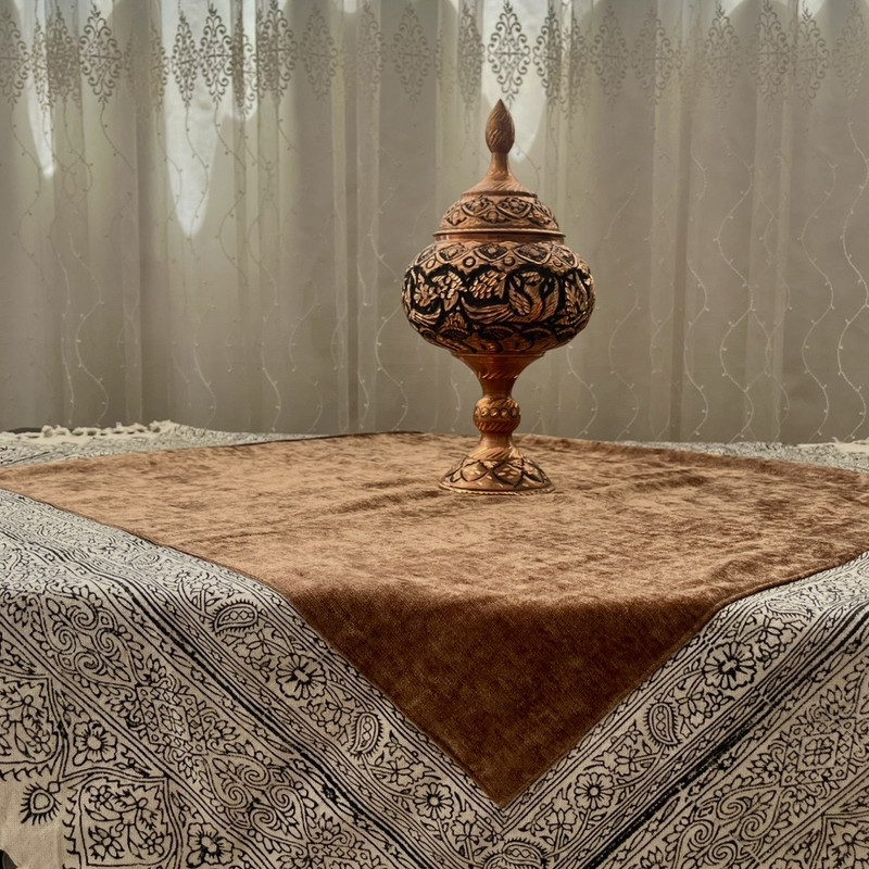 رومیزی مخمل مدل 100-100