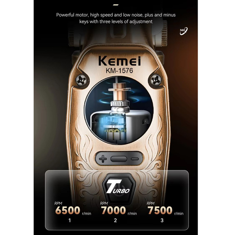 ماشین اصلاح موی سر و صورت شارژی کیمی مدل km-1576