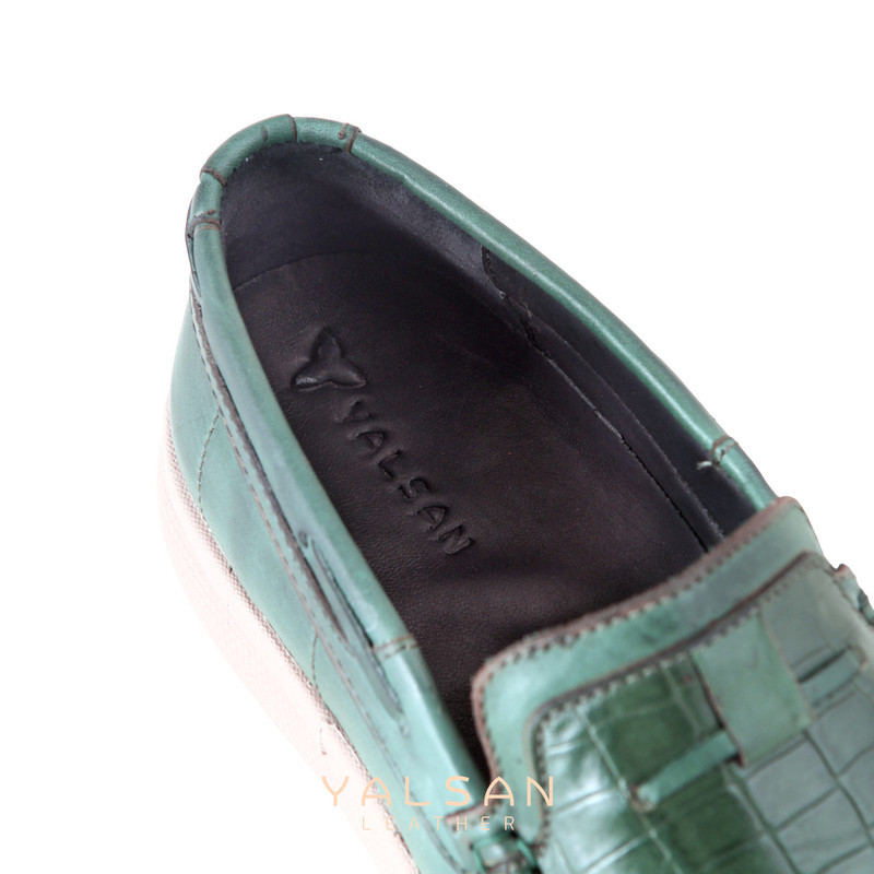 کفش کالج مردانه چرم یلسان مدل لاکی کد PRM-569-msk