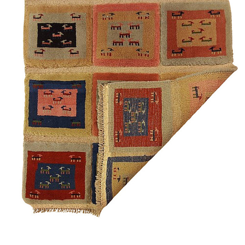 گبه فرش دستباف یک ونیم متری کد NKP.Z.7