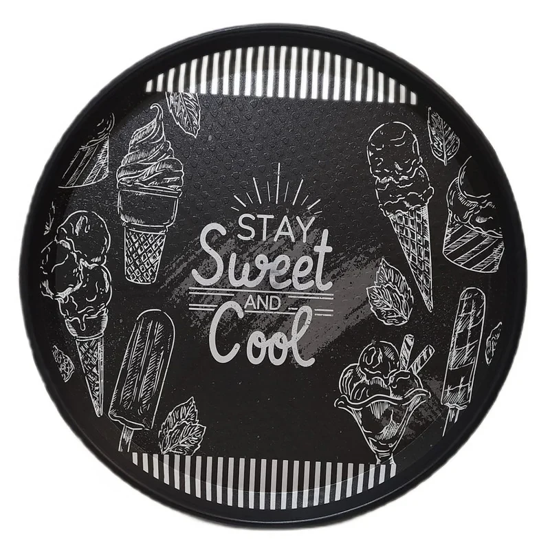سینی مدل گرد طرح STAY SWEET