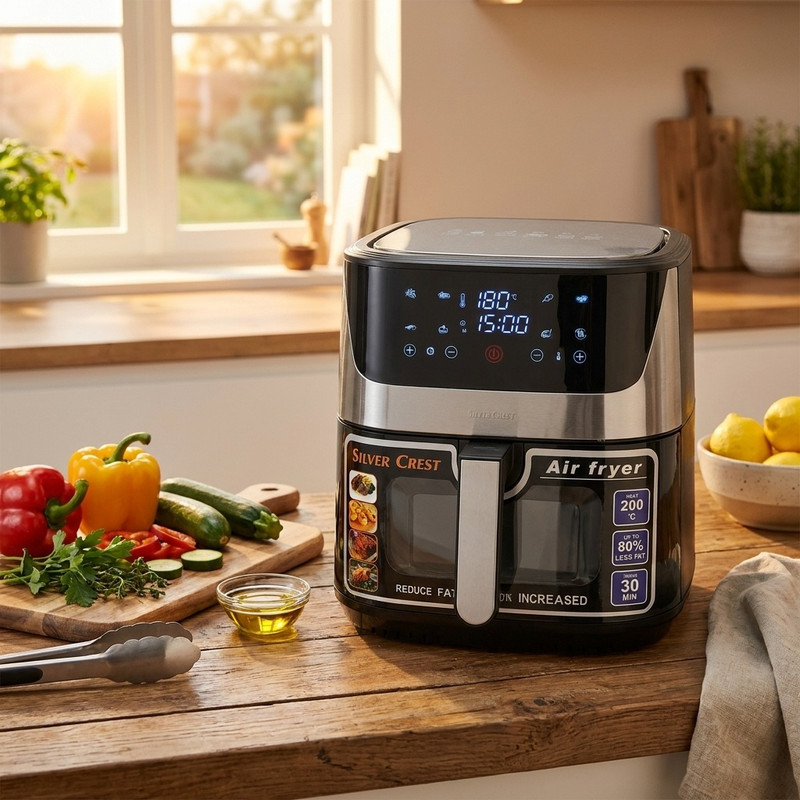 سرخ کن بدون روغن سیلورکرست مدل 2200W  DIJITAL 12.5L
