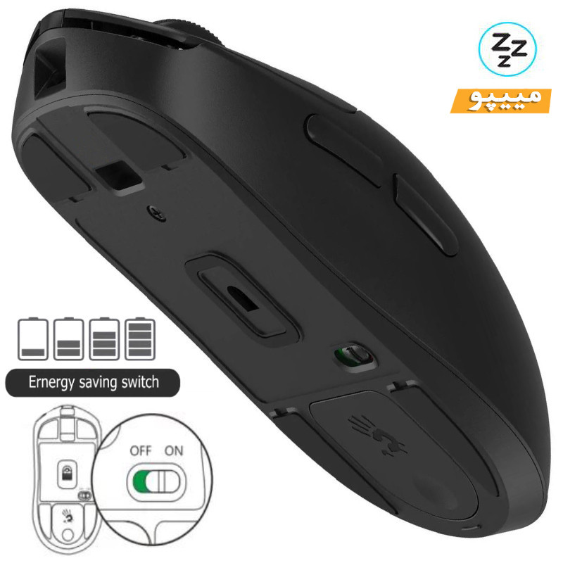 ماوس گیمینگ دوگانه بی‌سیم و باسیم بلادی مدل R_72_ULTRA_DUAL