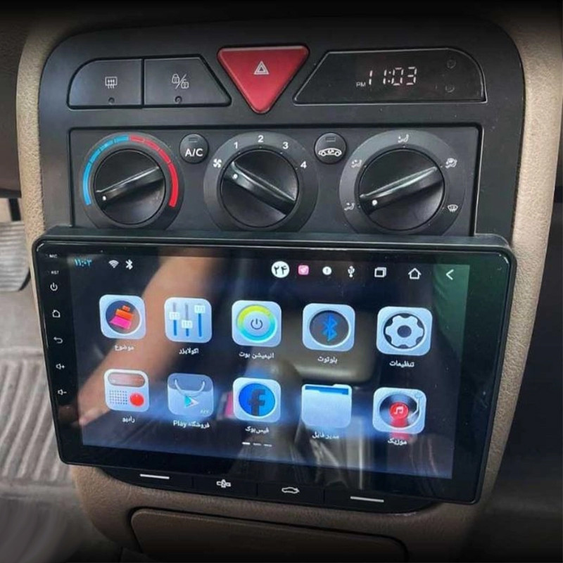 مانیتور اندورید خودرو کاروین مدل V800 pro مناسب برای سمند LX