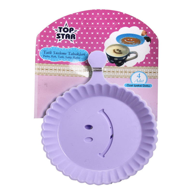 شابلون قهوه تاپ استار کد 101 مجموعه 4 عددی