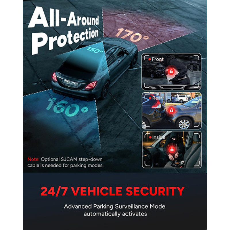 دوربین ثبت وقایع خودرو اس جی کم مدل M60 2CH