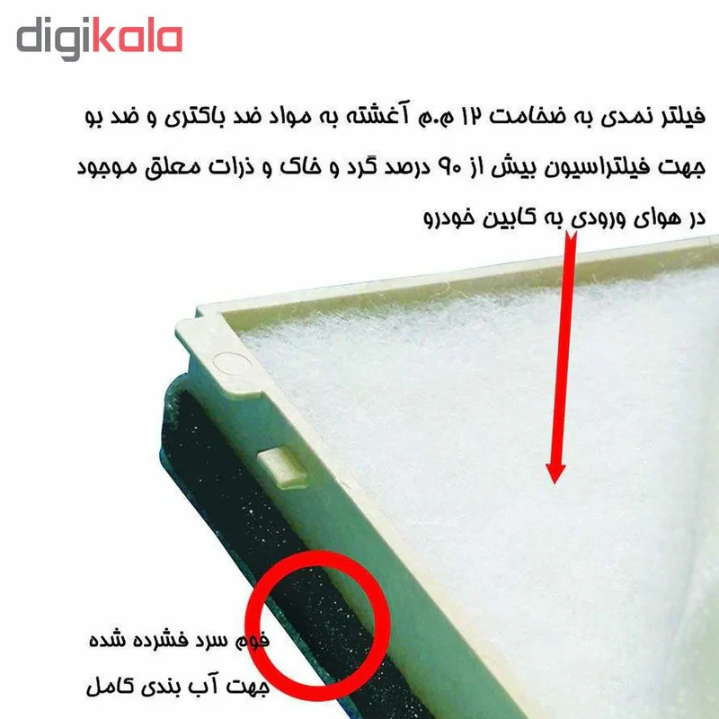 فیلتر کابین خودرو مدل LF405 مناسب برای سمند