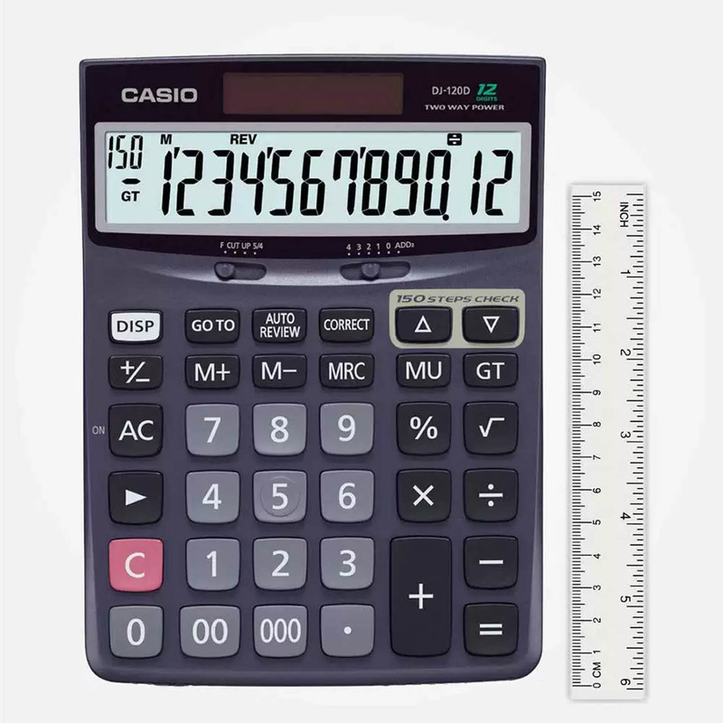 ماشین حساب کاسیو مدل DJ-120