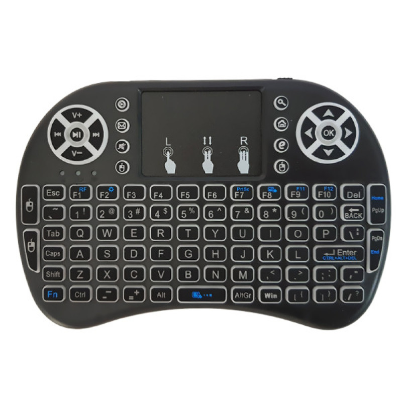 مینی کیبورد بی سیم کد 1020001125، سوییچ ممبران، Portable، نورپردازی LED RGB
