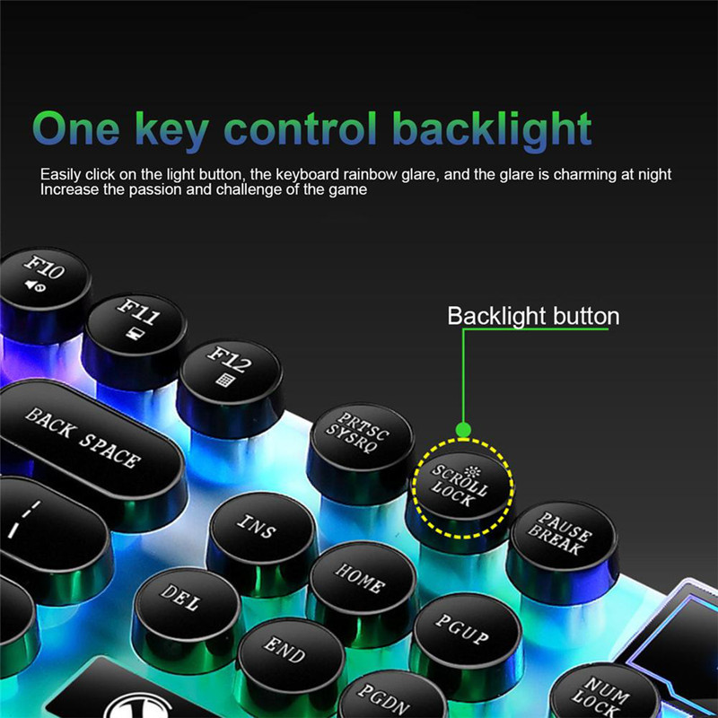 کیبورد و ماوس گیمینگ لایمید مدل GTX300NEW RGB سوئیچ ممبران، Full-Size، نور پردازی LED RGB