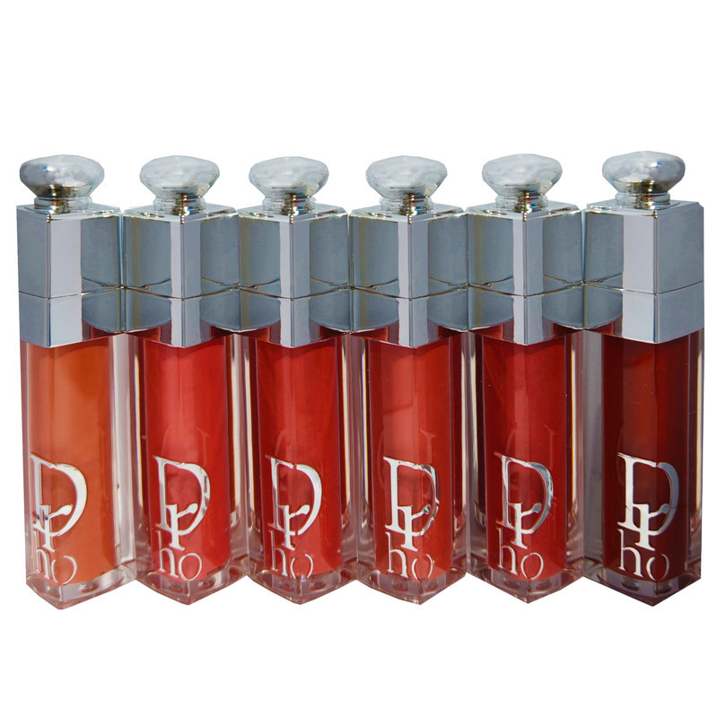 رژ لب مایع براق دکتر هو مدل long lasting شماره 123456 بسته 6 عددی
