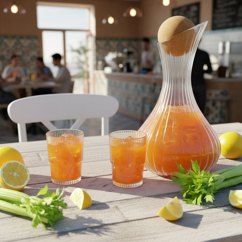 سرویس پارچ و لیوان 7 پارچه دلی مدل  VANESSA