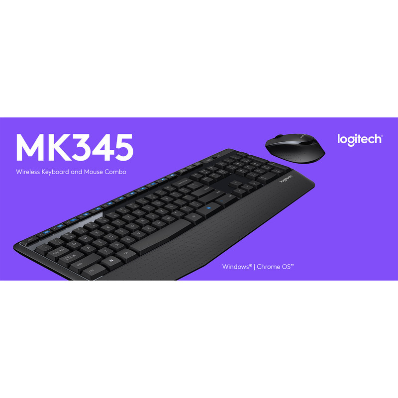 کیبورد و ماوس بی سیم لاجیتک مدل MK345 با حروف فارسی