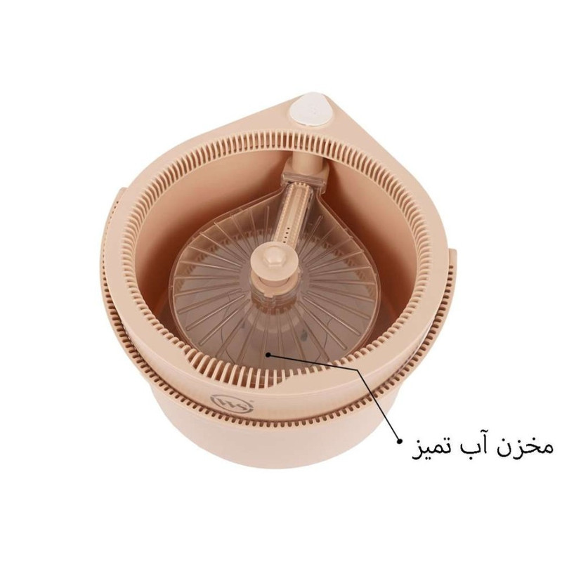 ست سطل و زمین شوی دبلیو اِس مدل چرخشی دو مخزن اشکی کد HS200