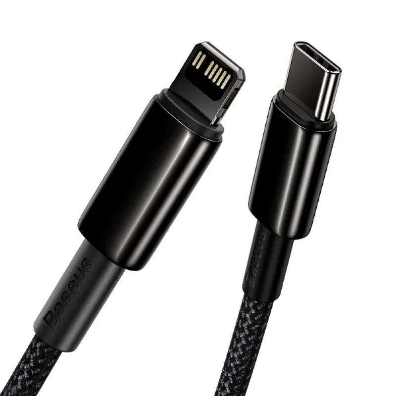 کابل تبدیل USB-C به لایتنینگ باسئوس مدل CATLWJ-01 20W طول 1متر