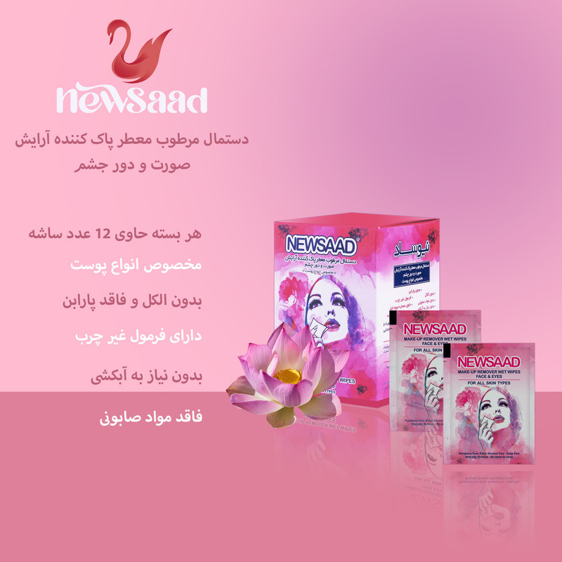 دستمال مرطوب نیوساد مدل Mak-Pi شش بسته 12 عددی