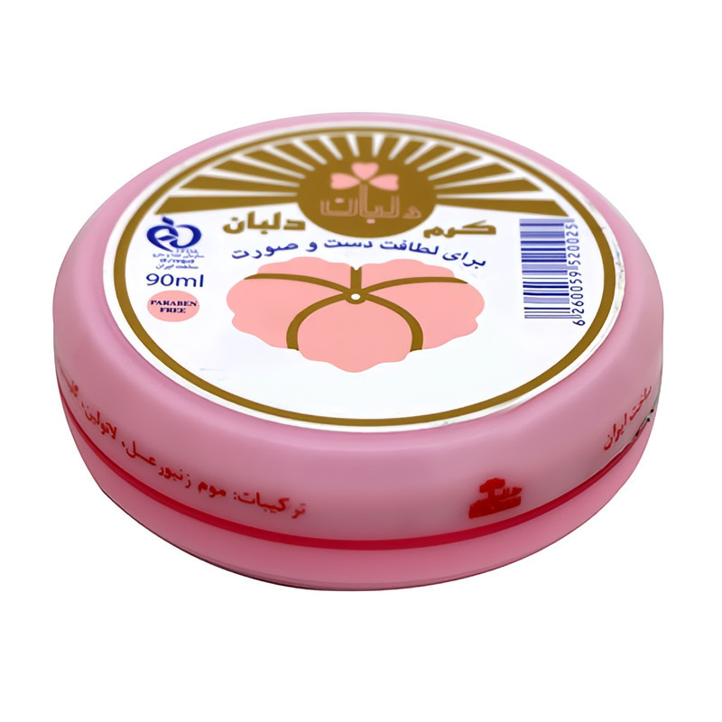 کرم مرطوب کننده دست و صورت دلبان مدل موم زنبور عسل حجم 90 میلی لیتر مجموعه 2 عددی