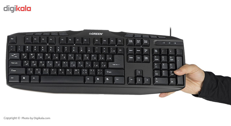 کیبورد و ماوس گرین مدل GKM-305، سوئیچ ممبران، Full-size