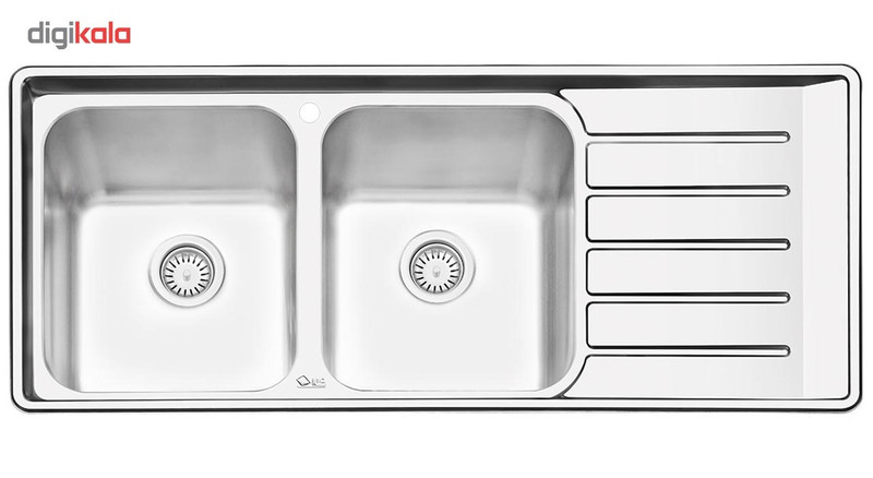 سینک ایلیا استیل مدل 2060L توکار سایز 50 × 120 سانتی متر