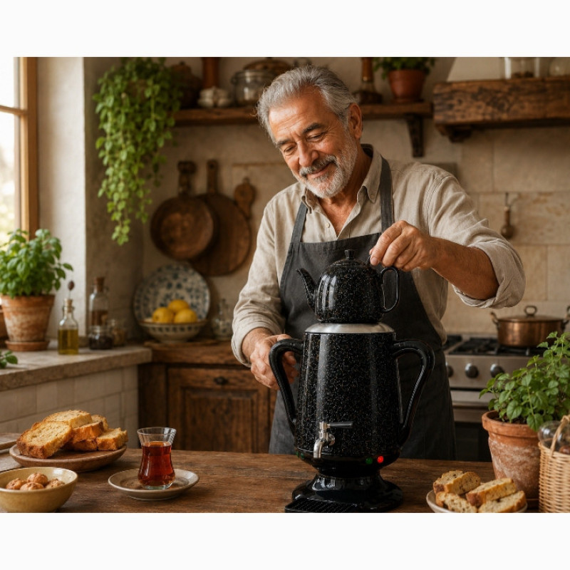 چای ساز و سماور برقی ۲۸۰۰ وات دسینی مدل D2388 گنجایش 4 لیتر